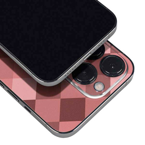 Autumn Red Geometric iPhone 14 Pro Skin